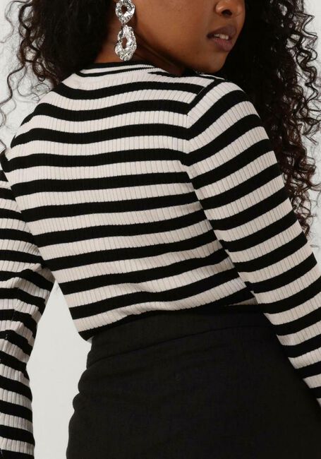 Zwarte OBJECT Tops & T-shirts OBJNICIA L/S O-NECK KNIT PULLOVER - large