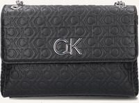 Zwarte CALVIN KLEIN Schoudertas RE-LOCK EW CONV XBODY EMB MONO - medium