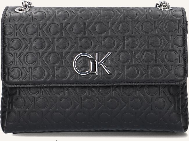 Zwarte CALVIN KLEIN Schoudertas RE-LOCK EW CONV XBODY EMB MONO Zwarte CALVIN KLEIN Schoudertas RE-LOCK EW CONV XBODY EMB MONO - large