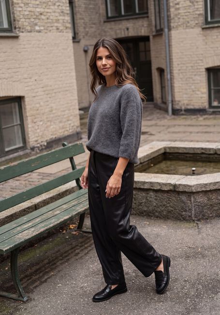 Antraciet KNIT-TED Tops & T-shirts HANS TOP - large