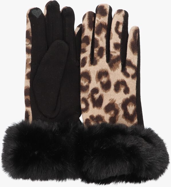 Zwarte Yehwang Handschoenen SOFT LEOPARD  - large