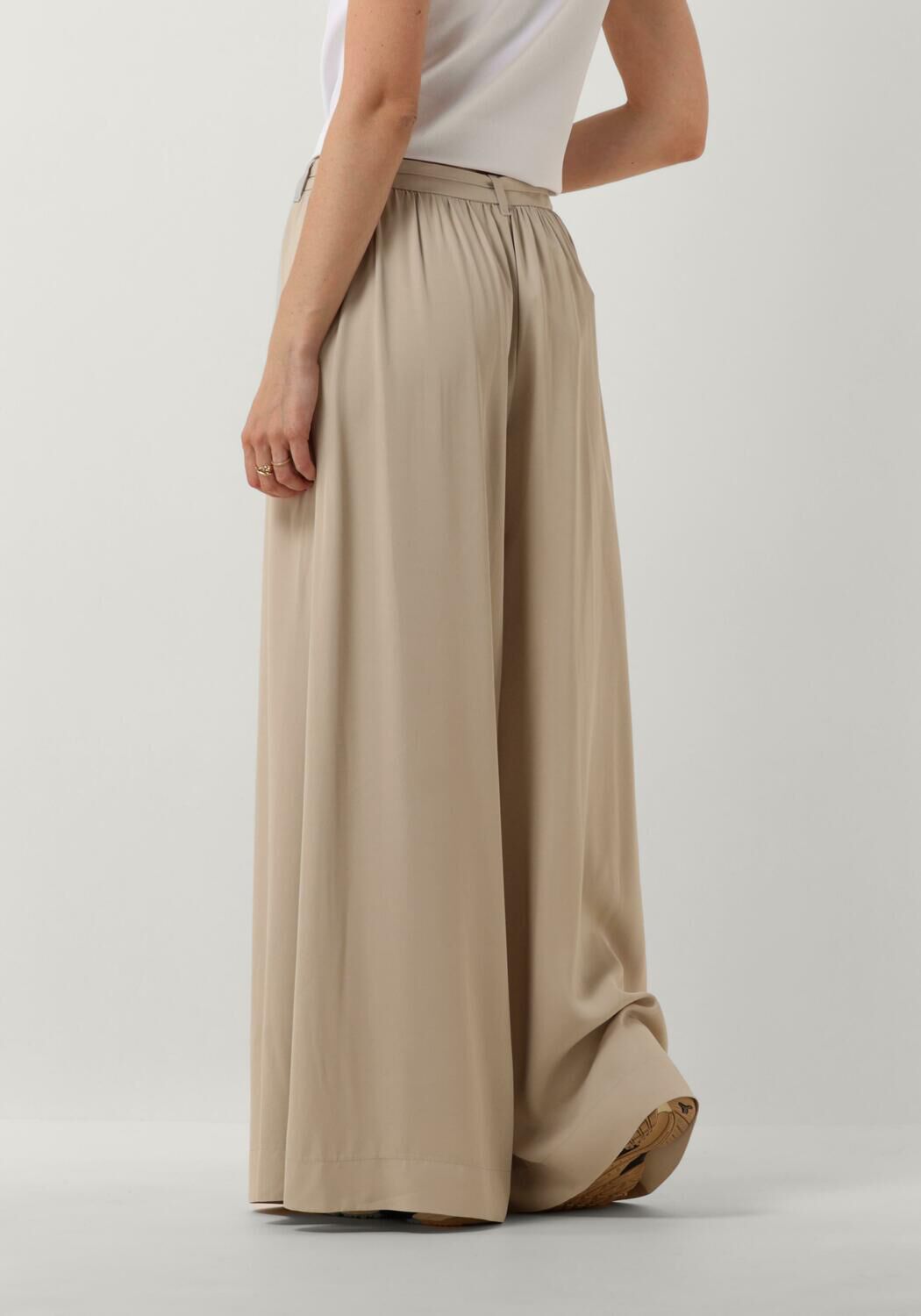 VANILIA Dames Broeken Wide Leg Pant Grijs