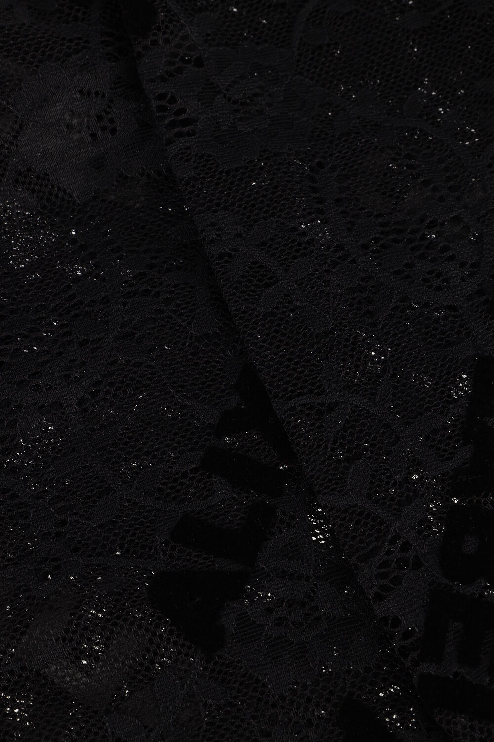 Zwarte ALIX THE LABEL Top LADIES WOVEN ALIX LACE FITTED TOP - large