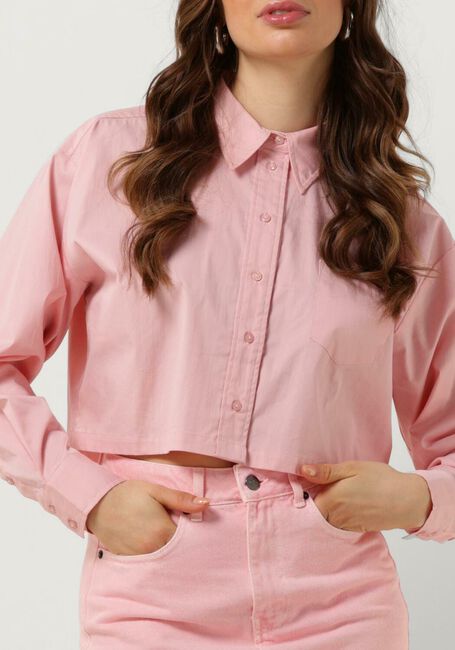 Roze CO'COUTURE Blouses COTTON CRISP CROPPED SHIRT - large