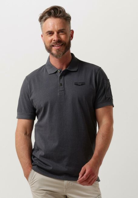 Witte PME LEGEND Polo SHORT SLEEVE POLO MELANGE STRIPED - large