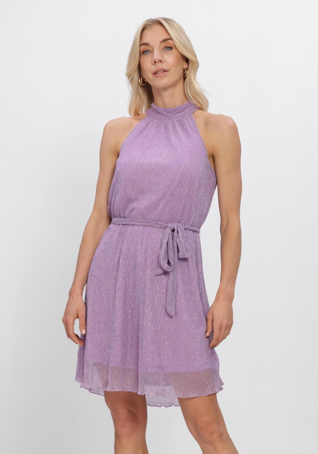 Lila FREEBIRD Jurken F-JER-PLISSE-LUREX-26-2 - large