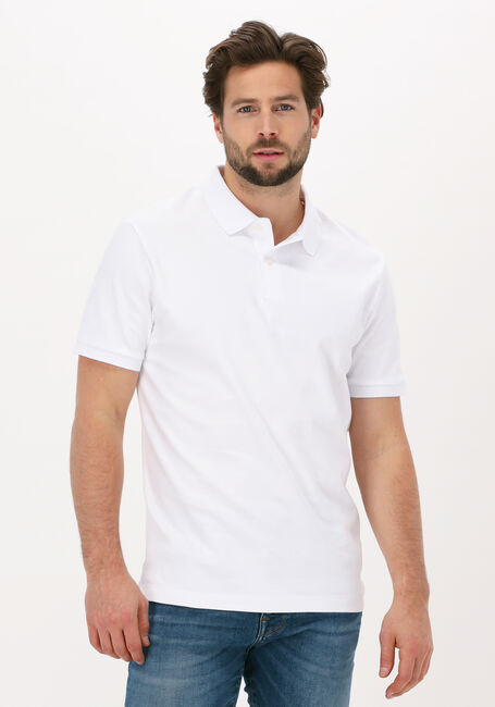Witte SELECTED HOMME Polo SLHPARIS SS POLO B NOOS - large