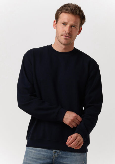 Donkerblauwe SELECTED HOMME Trui SLHRELAXMORELL CREW NECK SWEAT W - large