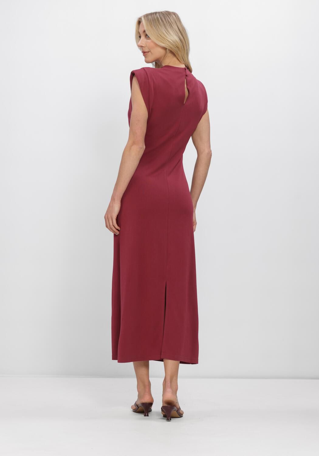 Bordeaux Y.A.S. Jurken YASNINGBO SL LONG DRESS - large