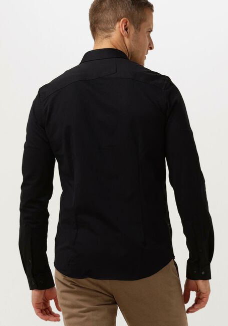 Zwarte CAST IRON Casual overhemd LON SLEEVE SHIRT TWILL JERSEY 2 TONE - large