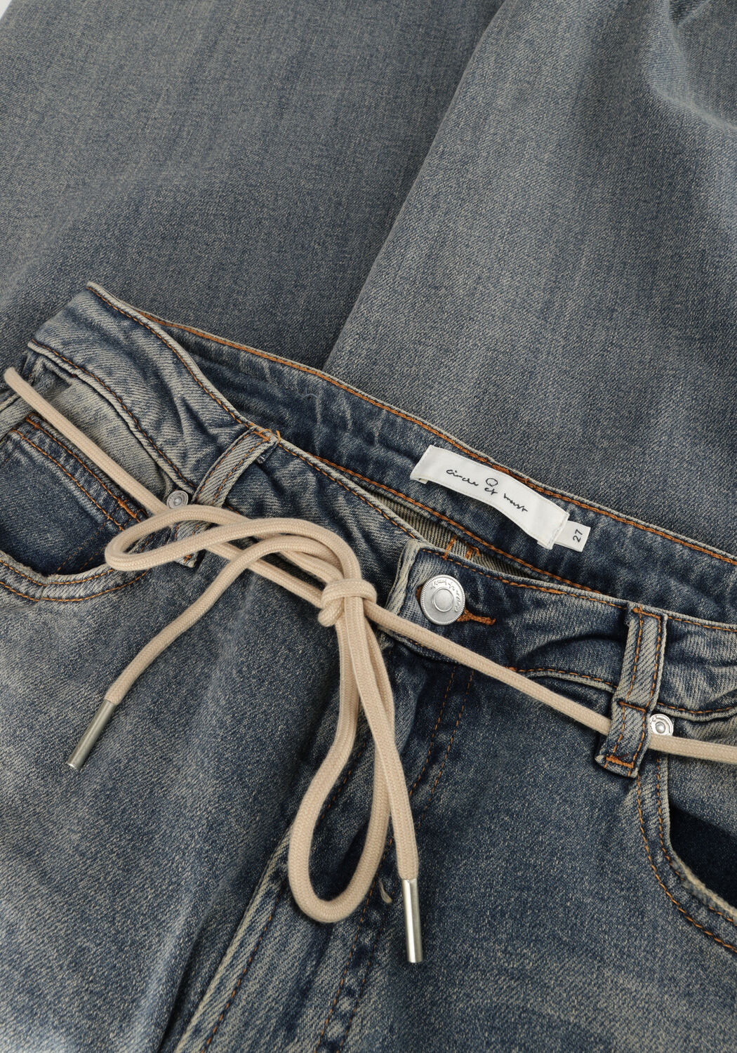 Blauwe CIRCLE OF TRUST Wide jeans JONA WIDE LEG - large