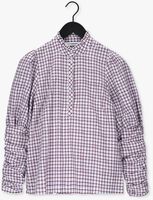 Paarse CO'COUTURE Blouse SANDY DOBBY CHECK SHIRT