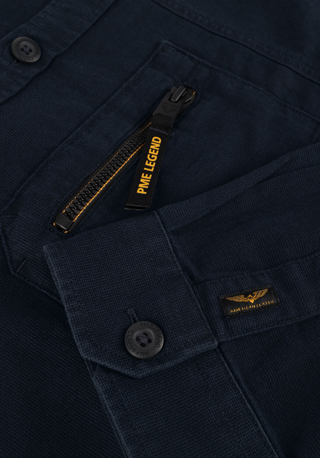 Blauwe PME LEGEND Casual overhemd LONG SLEEVE SHIRT CTN MATT WEAVE - large