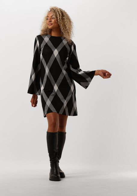 Grijze ANA ALCAZAR Mini jurk 60 TIES DRESS - large
