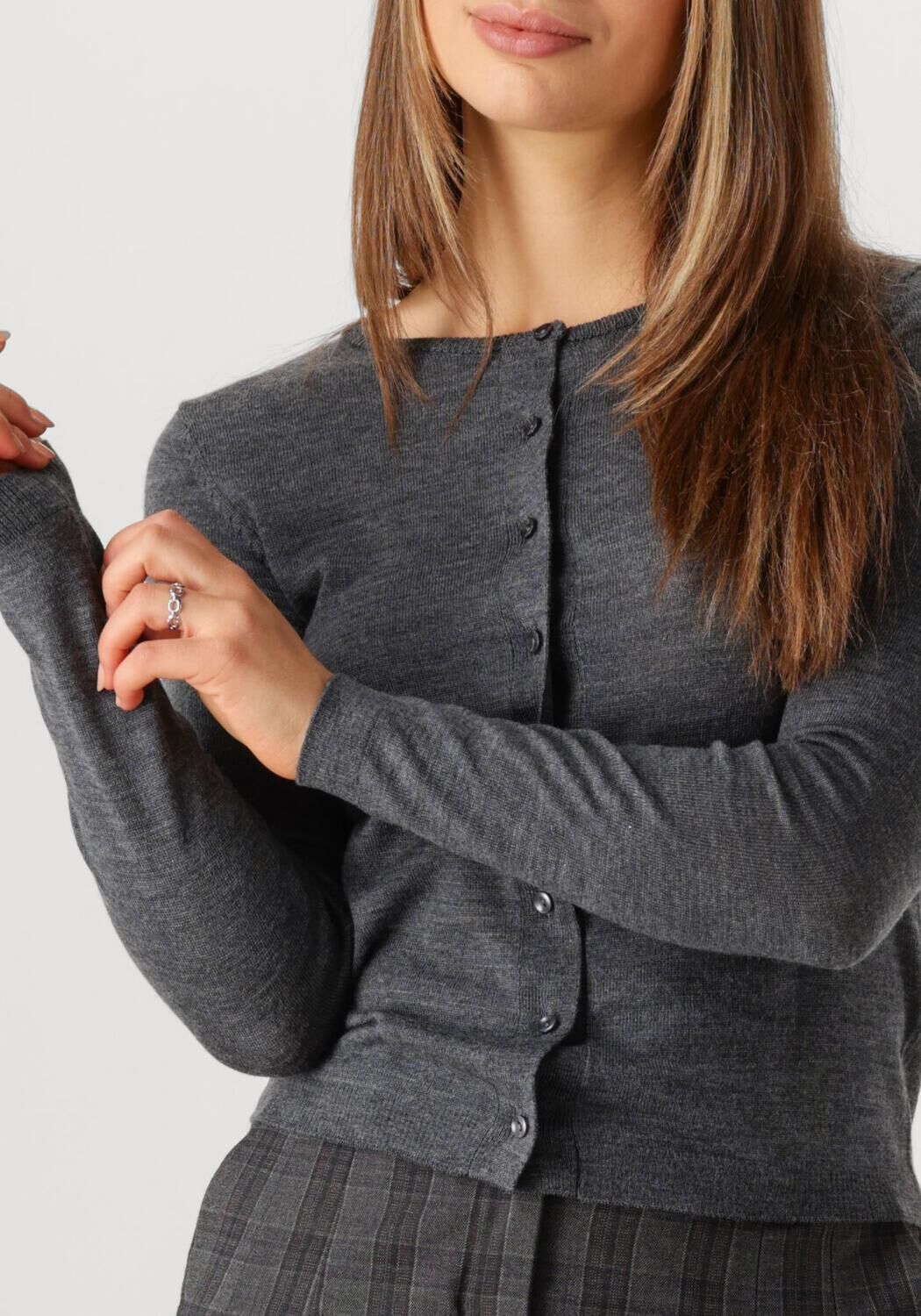 MODSTRÖM Modström Dames Truien & Vesten Hirokimd Short Cardigan Grijs