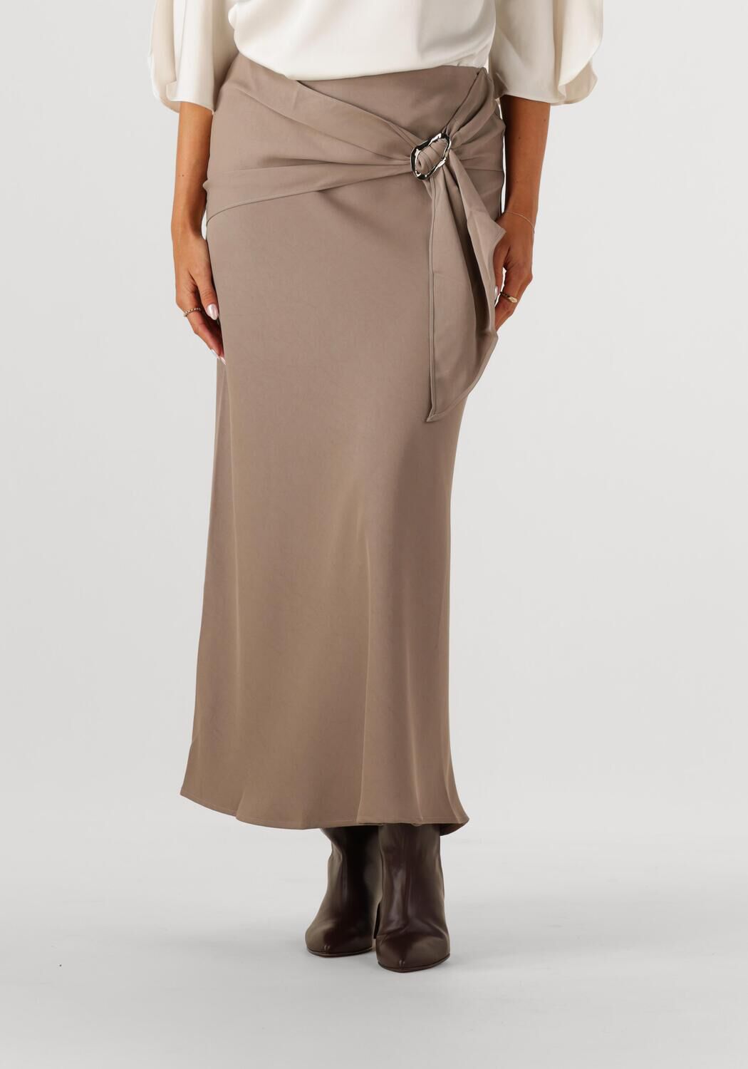 NEO NOIR Dames Rokken Kit Dull Sateen Skirt Taupe