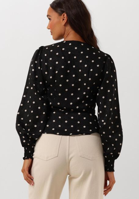 Zwarte NEO NOIR Blouses MERRY RETRO DOT BLOUSE - large