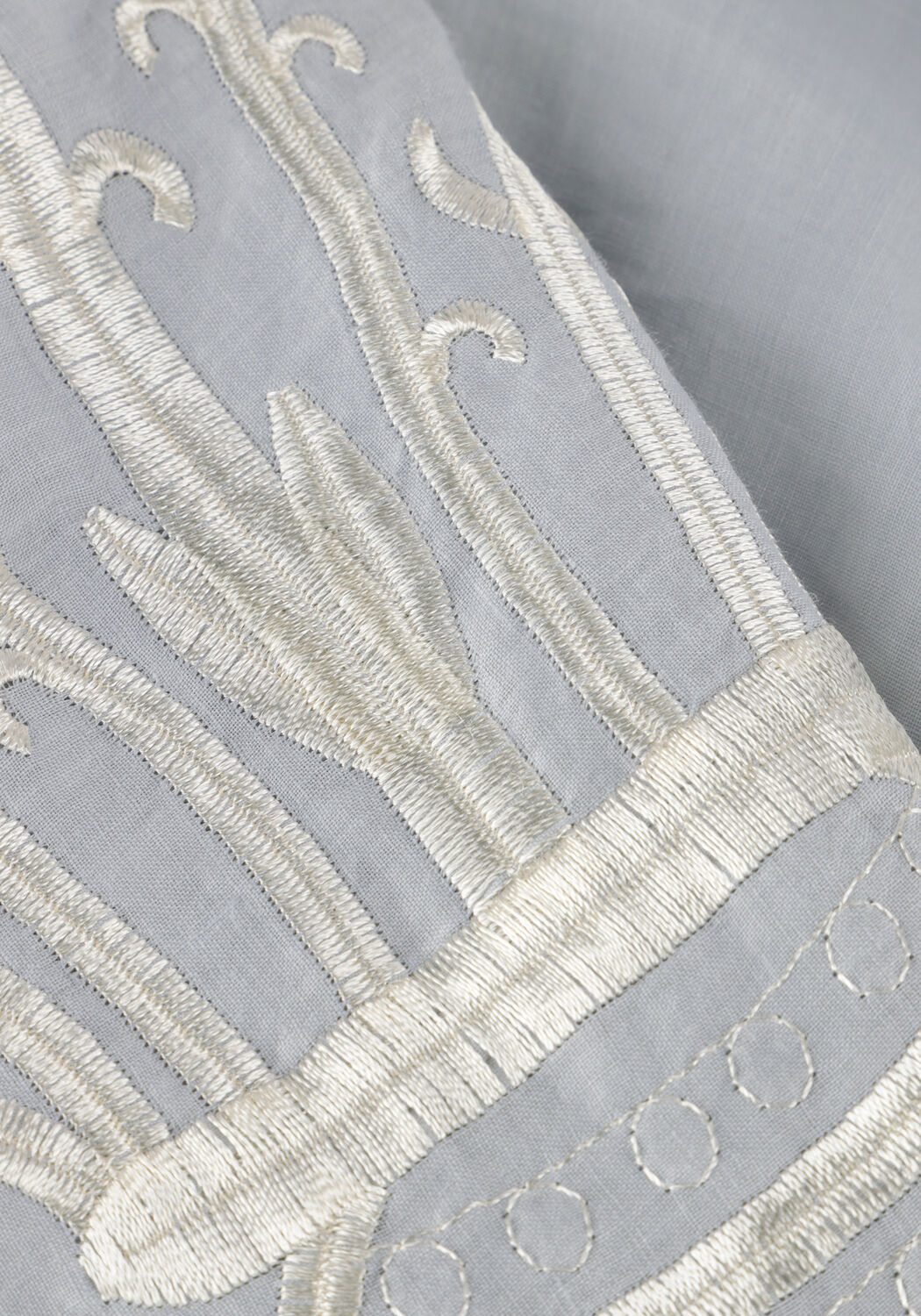 Lichtgrijze GREEK ARCHAIC KORI Maxi jurk 430582 - large