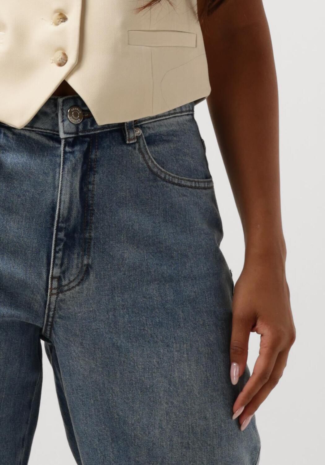 GESTUZ Dames Jeans Zolinagz Hw Wide Jeans Blauw