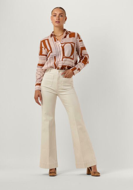 Ecru JOSH V Flared broek VALERIE - large
