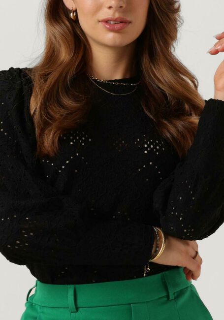 Zwarte OBJECT Blouses OBJFEODORA L/S TOP NOOS - large