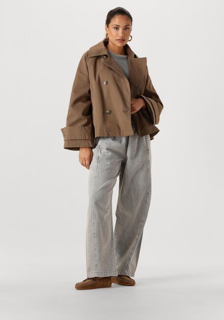 Grijze WITHBLACK Broeken WBLPENELOPE WIDE DENIM PANT - large