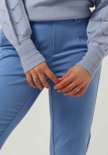 Lichtblauwe OBJECT Pantalon OBJLISA SLIM PANT - large
