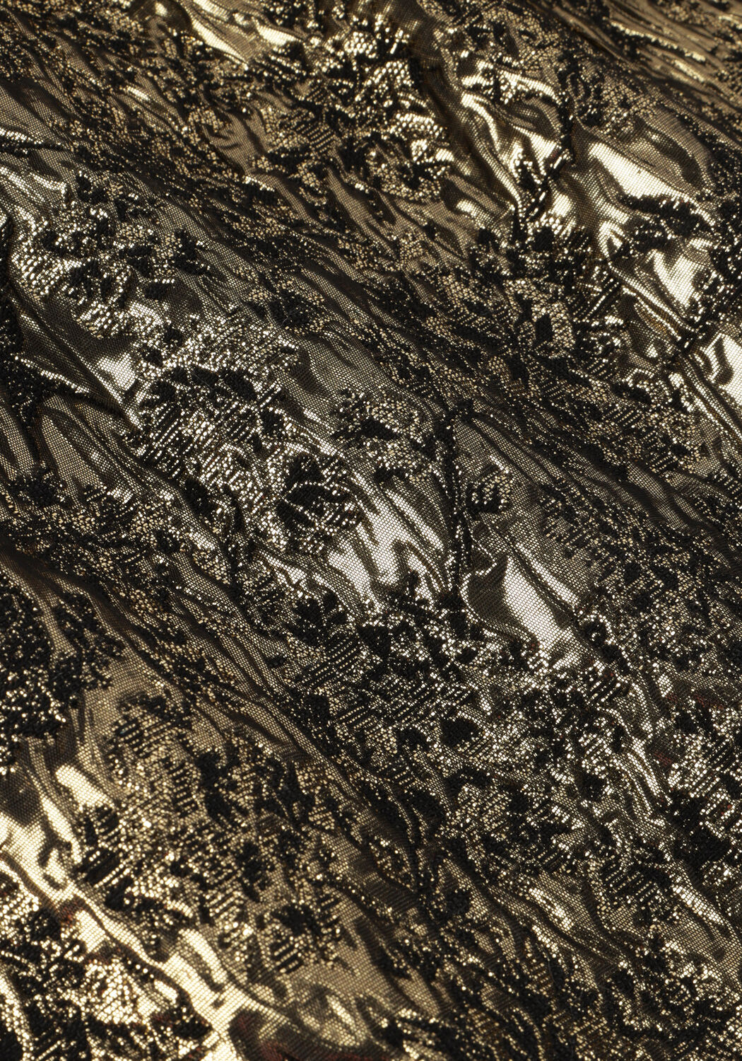 Gouden DEA KUDIBAL Mini jurk TULLIPPE - large