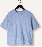 Lichtblauwe SELECTED WOMEN T-shirt SLFMALINE-LILIANA 2/4 KNIT O-NECK Lichtblauwe SELECTED WOMEN T-shirt SLFMALINE-LILIANA 2/4 KNIT O-NECK - medium