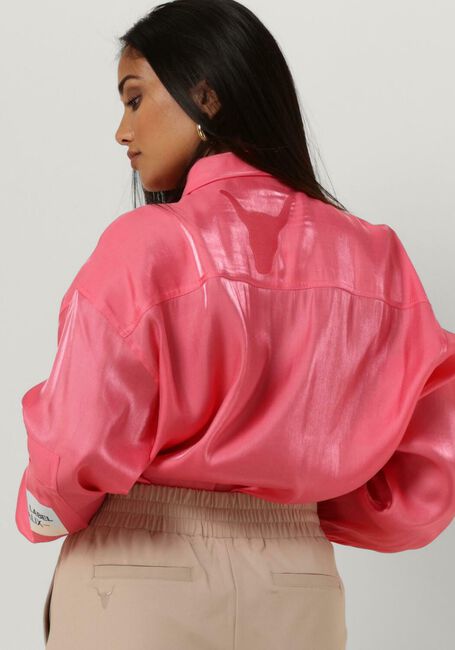 Koraal ALIX THE LABEL Blouses LADIES WOVEN SHINY SATIN BLOUSE - large