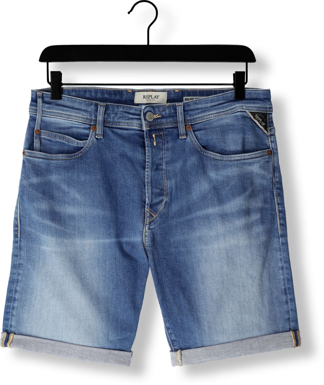 REPLAY Heren Jeans Rbj.981 Short Blauw