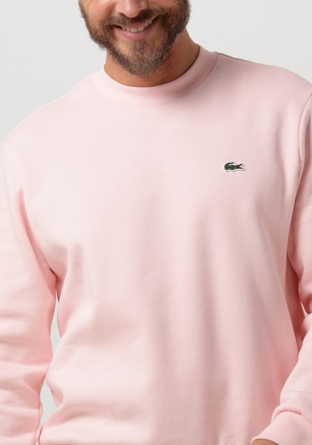 Lacoste pink best sale sweatshirt