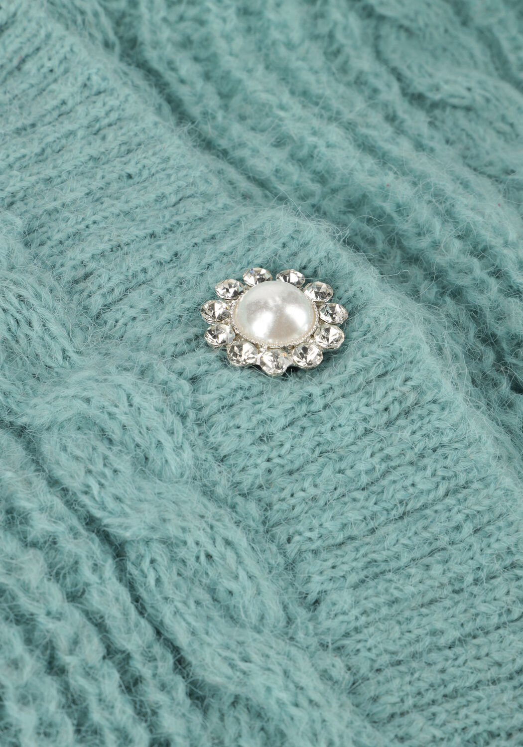 Lichtblauwe YDENCE Vest CARDIGAN PLIEN - large