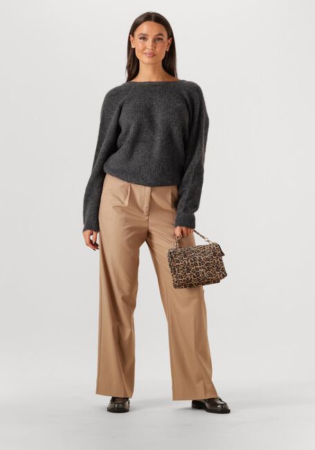 Donkergrijze SECOND FEMALE Trui FLARE KNIT - large