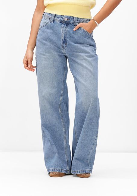 Lichtblauwe ABRAND JEANS Wide jeans MID SUPER BAGGY - large