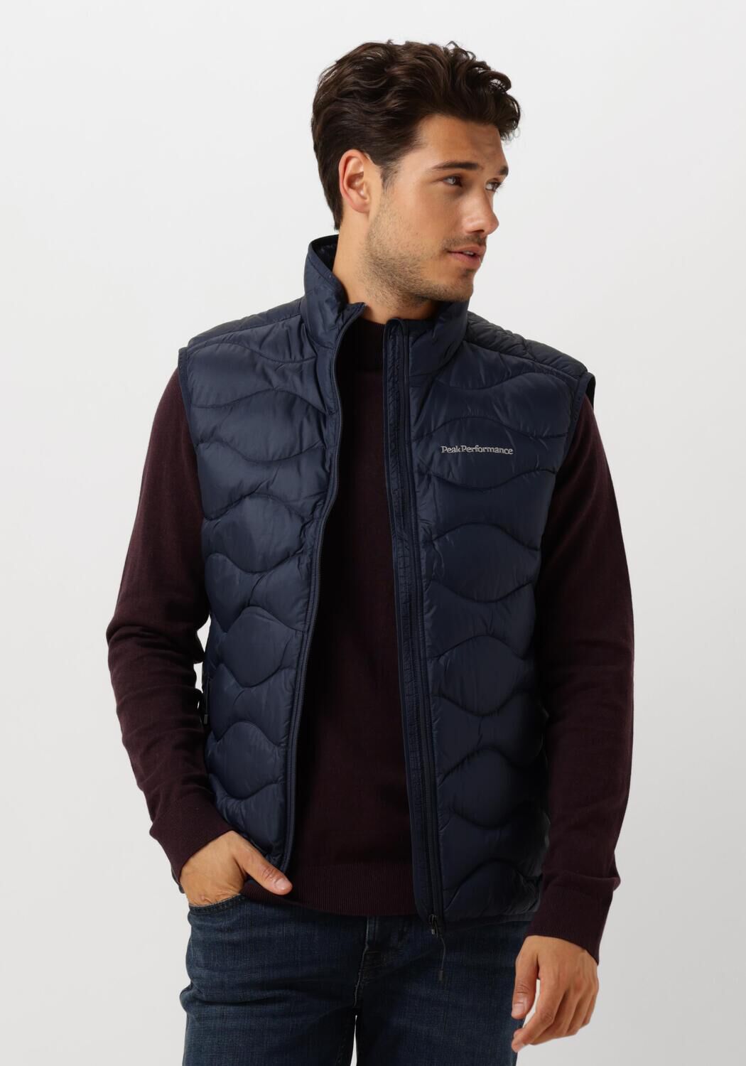 PEAK PERFORMANCE Heren Jassen M Helium Down Vest Donkerblauw