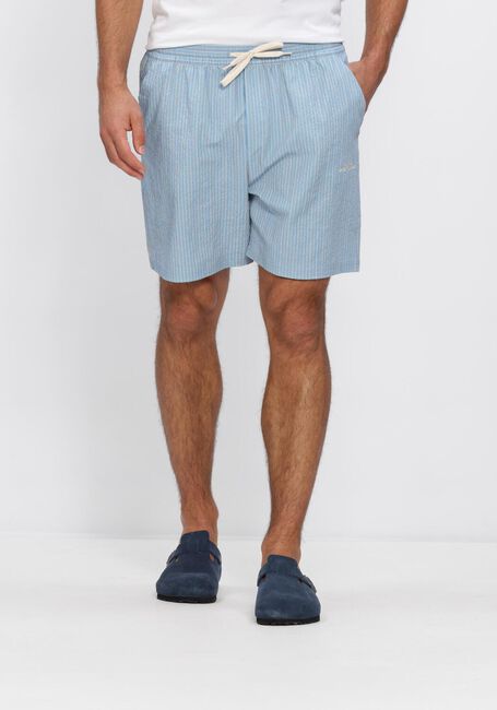 Bruine LES DEUX Zwembroeken STAN STRIPE SEERSUCKER SWIM SHORTS - large