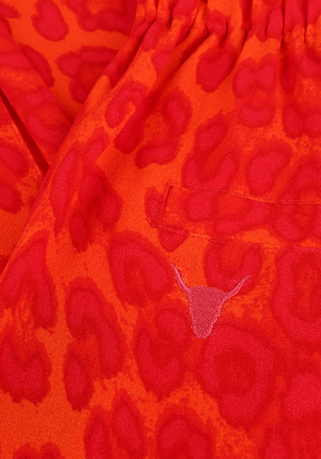 Roze ALIX THE LABEL Wijde broek LEOPARD 
