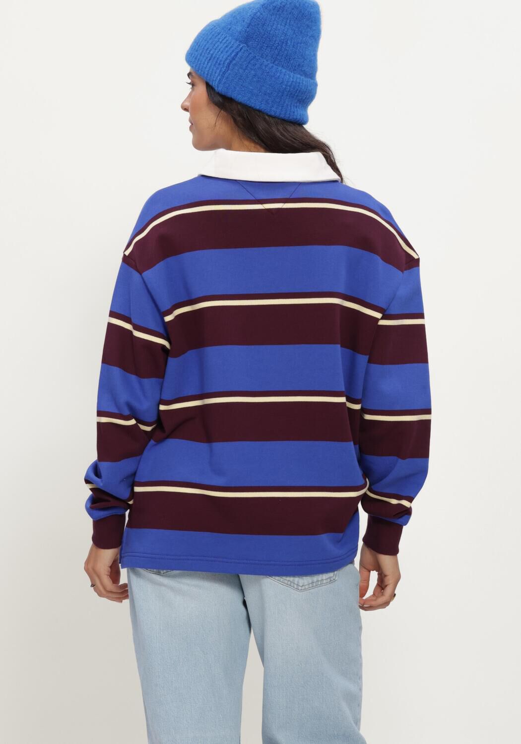 Multi TOMMY JEANS Trui TJW RLX SCRIPT RUGBY - large