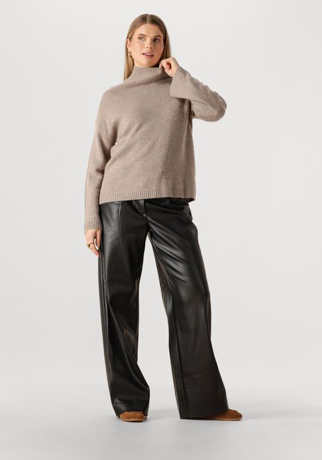 Beige SELECTED WOMEN Trui SLFCILLE CASHMERE BLEND HIGH  NECK NOOS - large