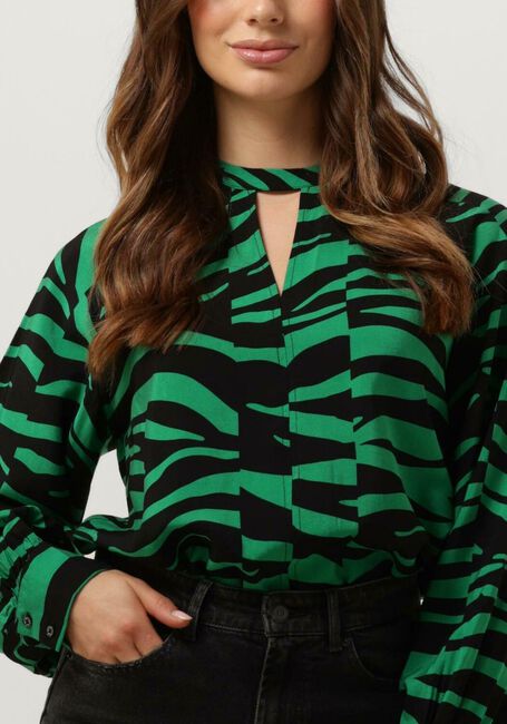 Groene OBJECT Blouses OBJCIRA L/S TOP - large