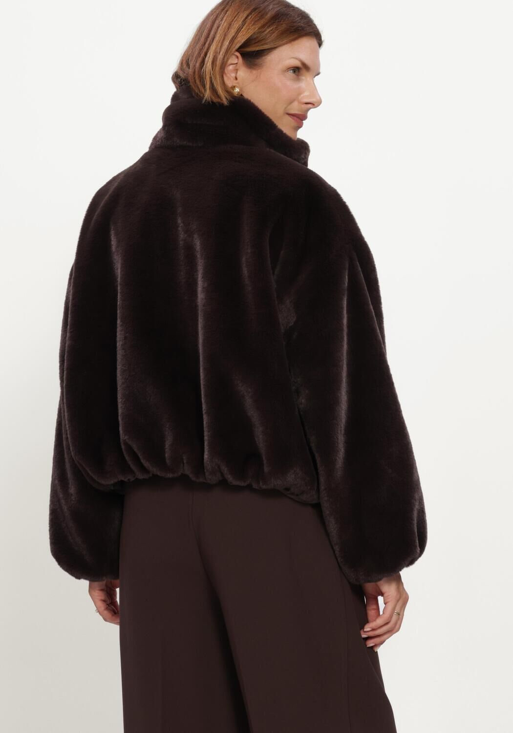 Bruine BEAUMONT Faux fur jas MAXIE JACKET - large