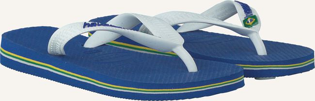 Blauwe HAVAIANAS Teenslippers BRASIL LOGO KIDS Blauwe HAVAIANAS Teenslippers BRASIL LOGO KIDS - large