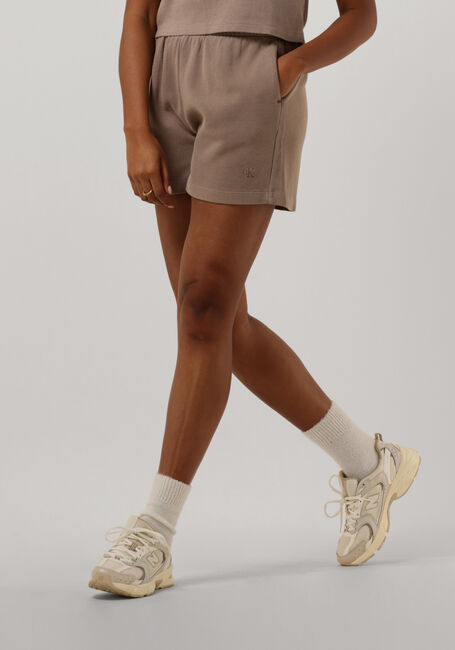 Lichtgrijze CALVIN KLEIN Broeken WAFFLE LOOSE SHORTS - large