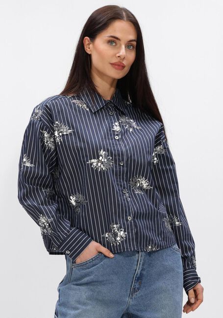 Blauwe NUKUS Blouses TESSA BLOUSE PAILLET - large