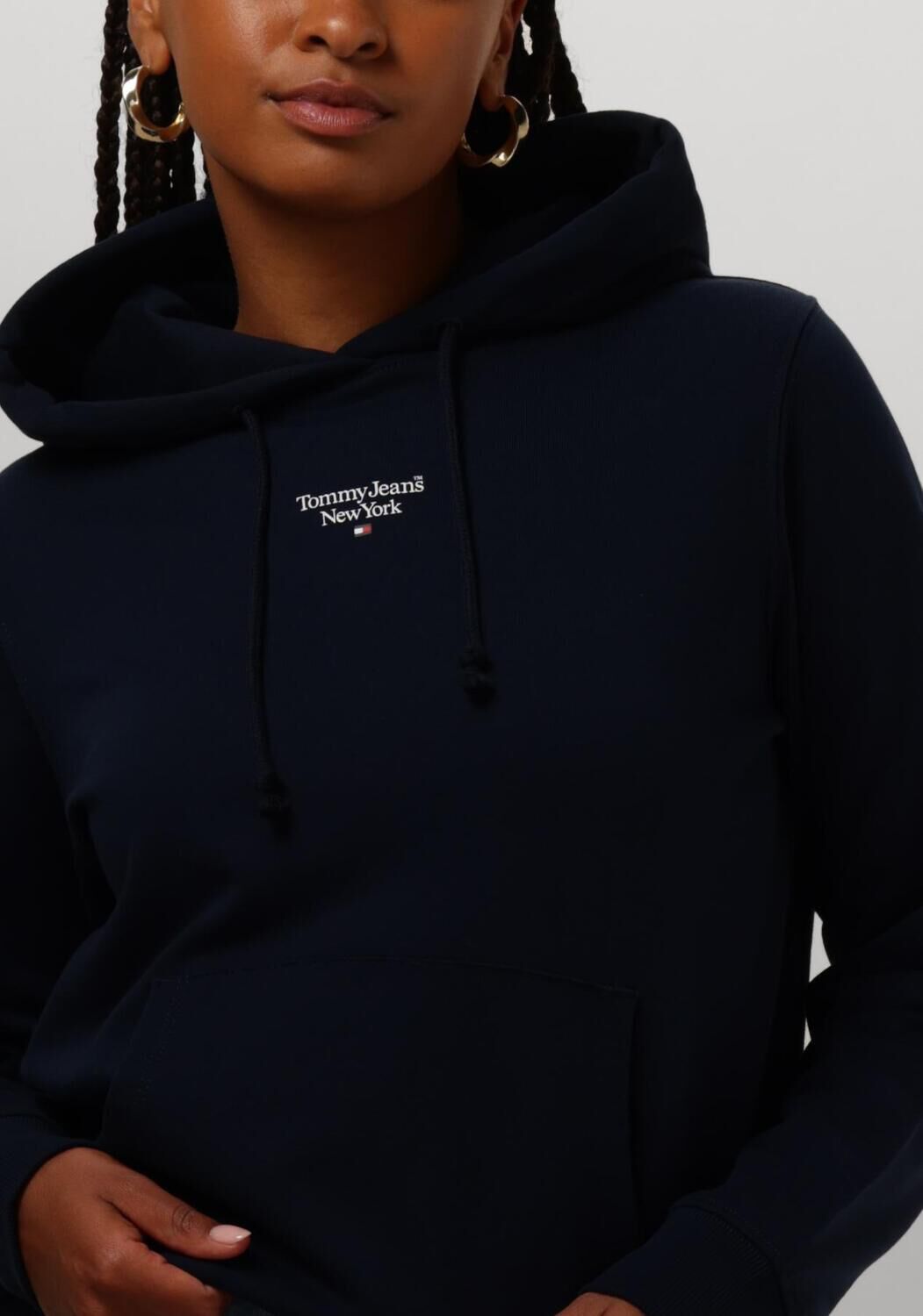 TOMMY JEANS Dames Truien & Vesten Tjw Essential Logo 2 Hoodie Donkerblauw