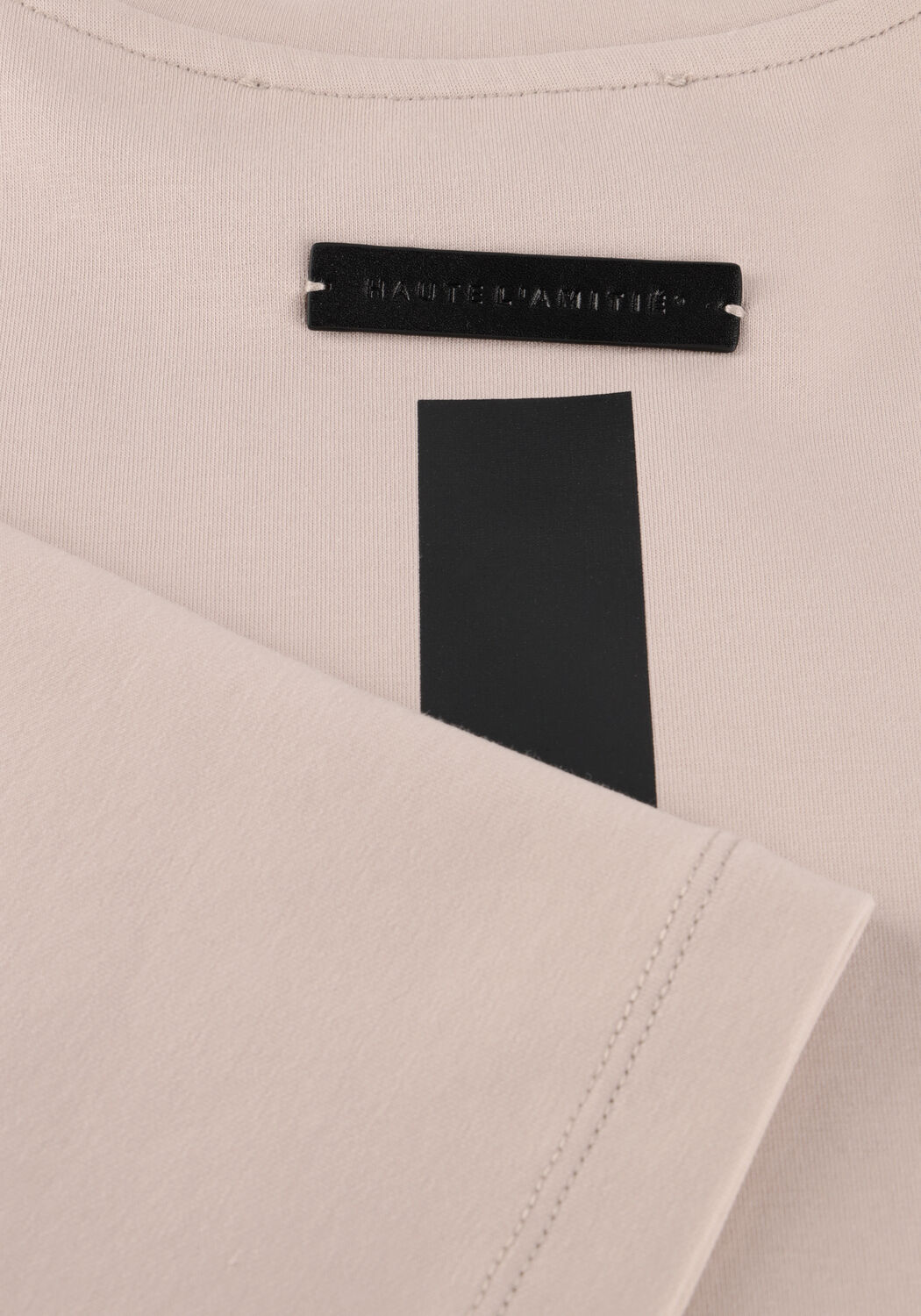 Beige HAUTE L'AMITI&Eacute; Trui MAXI SPLIT SS LOGO SWEAT - large