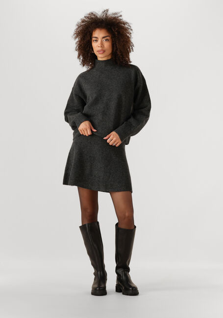 Donkergrijze NEO NOIR Minirok GISA KNIT SKIRT - large