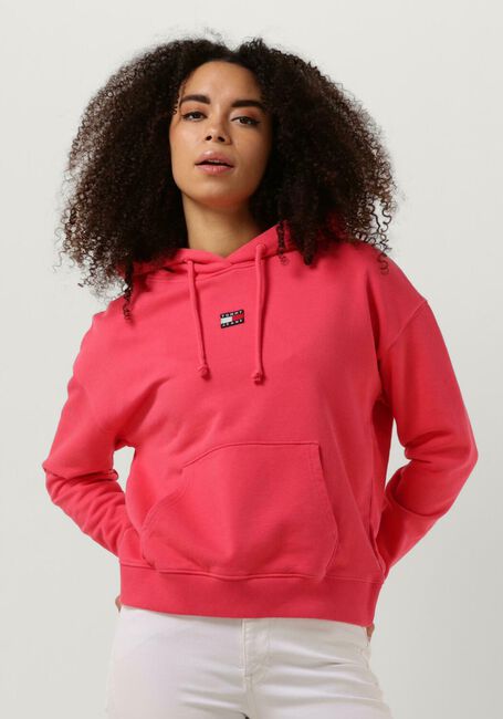 Roze TOMMY JEANS Trui TJW XS BADGE HOODIE - large