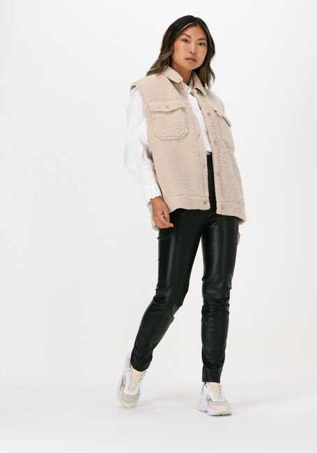Beige SELECTED WOMEN Bodywarmer SLFJANY TEDDY VEST W - large